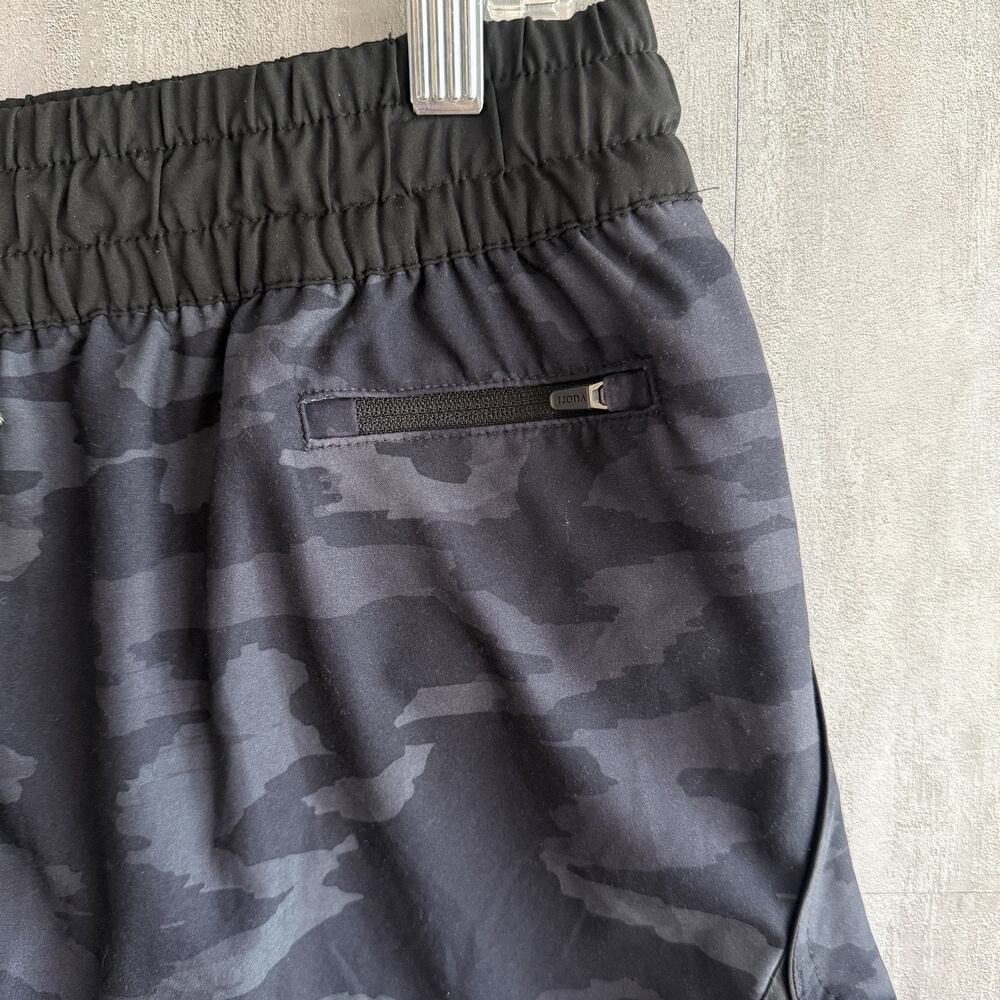 Vuori Clementine Shorts Womens Sz L Black Camo 3” Lined Athletic Running Gym - Picture 3 of 14